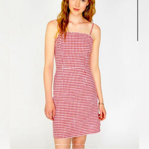 koton Red Gingham Women's Dress large mini